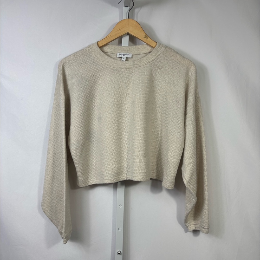 Freshman Beige Knit Top